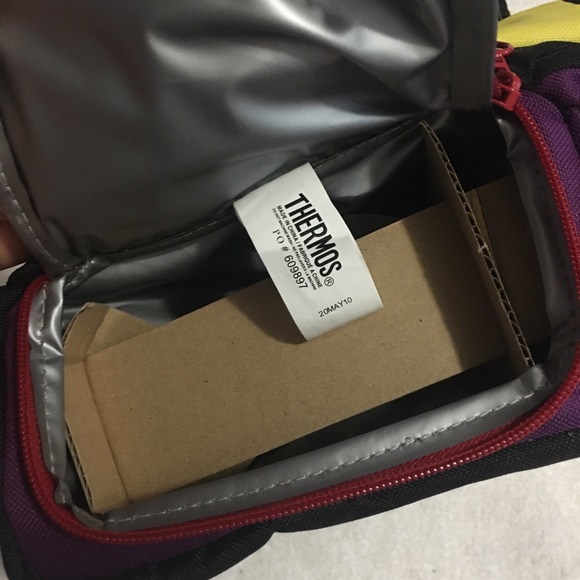 NWT ROHO Thermos lunch bag purple and black - Picture 7 of 9